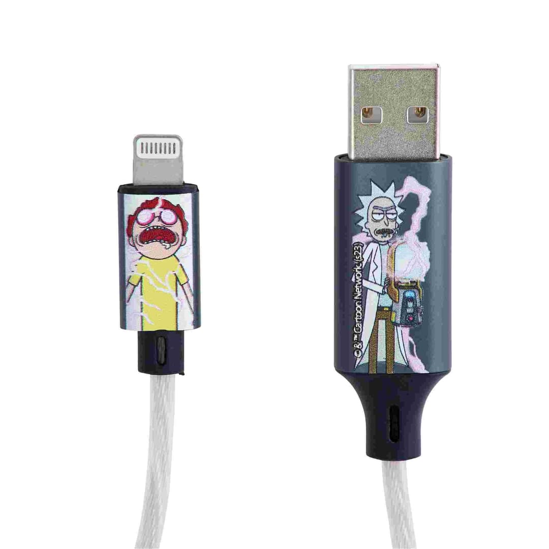 Rick and Morty USB to Lightning Charging & Data Sync Cable With Flowing Night 1.2M - Image 4