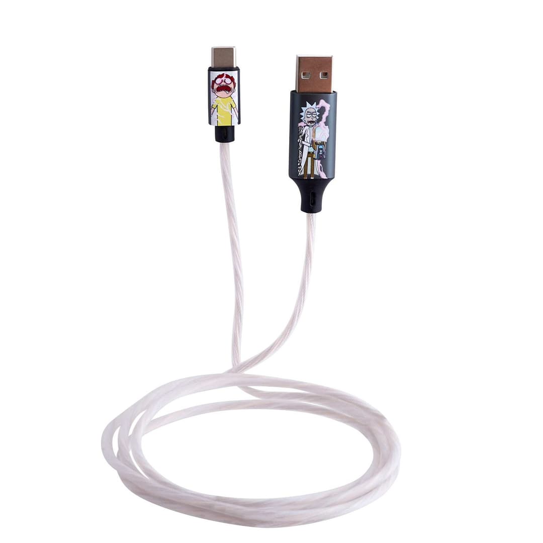 Rick and Morty USB to Lightning Charging & Data Sync Cable With Flowing Night 1.2M - Image 6