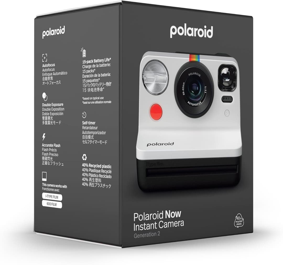 Polaroid Now Gen 2 Instant Camera Black & White - Image 2