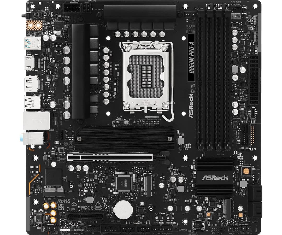 Asrock B860M Pro-A Intel B860 LGA 1851 (Socket V1) micro ATX - Image 2