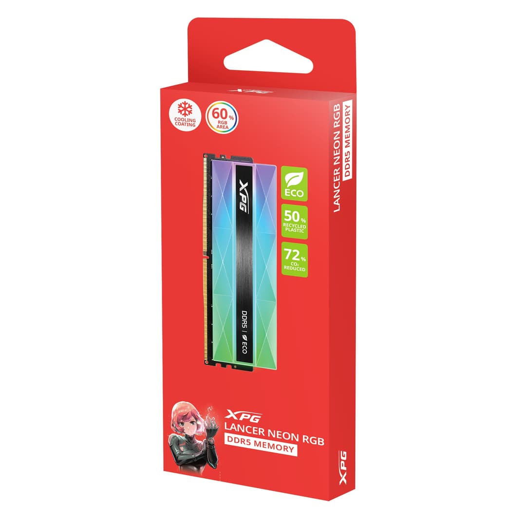 32GB AData XPG Lancer Neon memory upgrade kit 16 GB 2 x 16 GB DDR5 6400 MHz RGB - Image 5