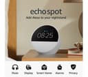 Amazon Echo Spot Smart Alarm Clock Glacier White thumbnail 2