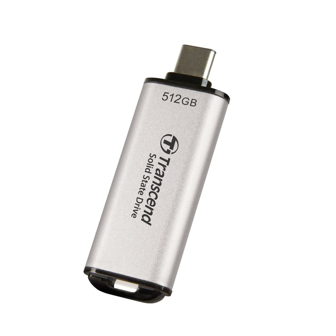 512GB Transcend ESD300 Portable SSD USB Type-C Silver - Image 4