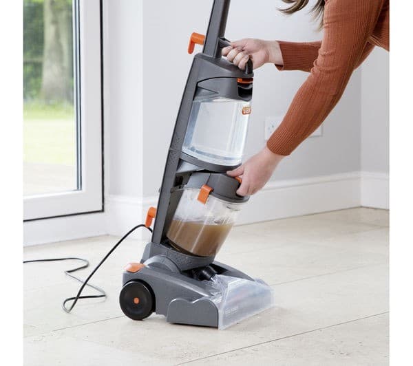 VAX W86-DP-B Dual Power Upright Carpet Cleaner - Grey & Orange - Image 3