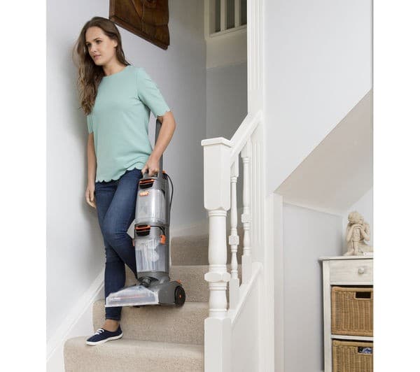 VAX W86-DP-B Dual Power Upright Carpet Cleaner - Grey & Orange - Image 4