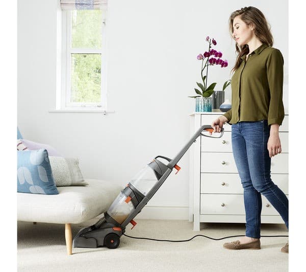 VAX W86-DP-B Dual Power Upright Carpet Cleaner - Grey & Orange - Image 6