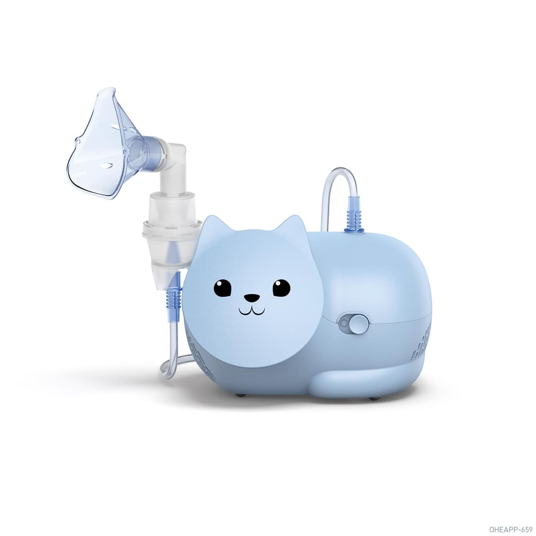 Omron Nami Cat NE-C303K-KDUK Compressor Nebuliser - Light Blue - Image 1