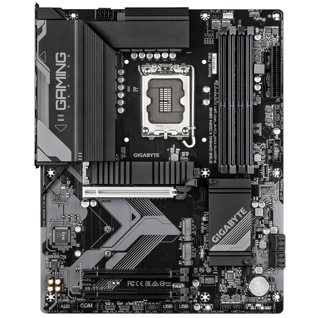 GIGABYTE B760 GAMING X DDR4 GEN5 Motherboard - Supports 14th Gen. Intel Core CPUs, 8+1+1 phases VRM, up to 5333MHz DDR4 (OC), 3xPCIe 4.0 M.2, 2.5GbE LAN, USB 3.2 Gen 2 - Image 2