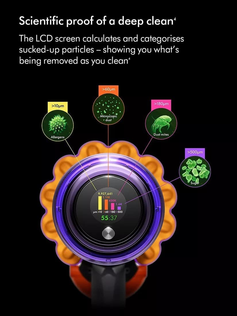 Dyson V15 Detect Absolute Cordless Vacuum Yellow & Nickel - Image 7