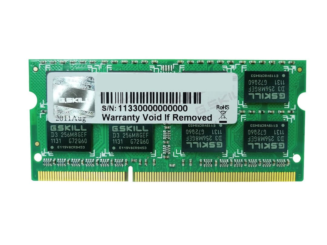16GB G.Skill DDR3 PC3-10666 CL9 SQ Series Dual Channel Laptop Memory Kit (2x 8GB) - Image 2