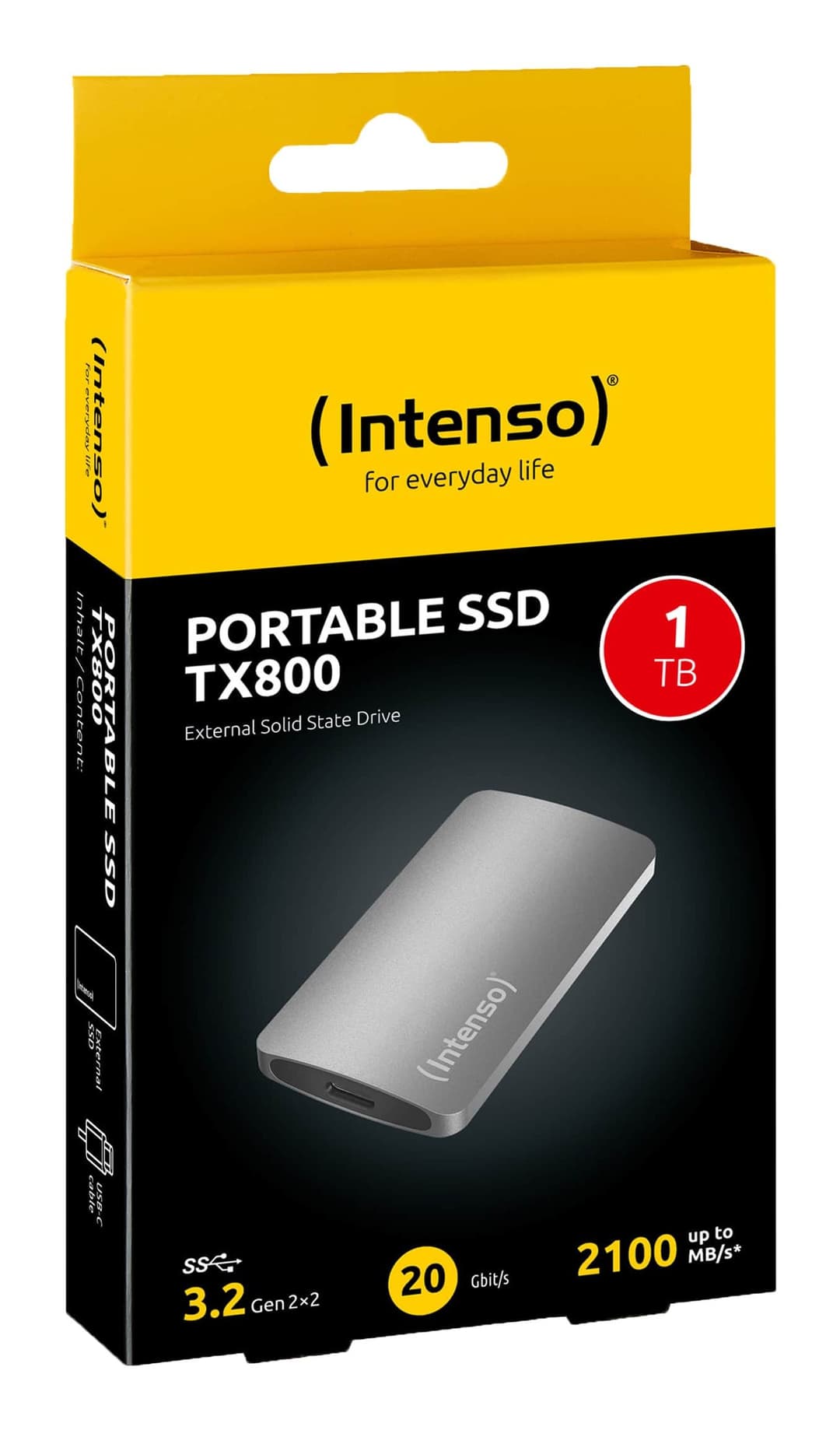 Intenso TX800 1 TB USB Type-C USB 3.2 Gen 2x2 Anthracite - Image 4