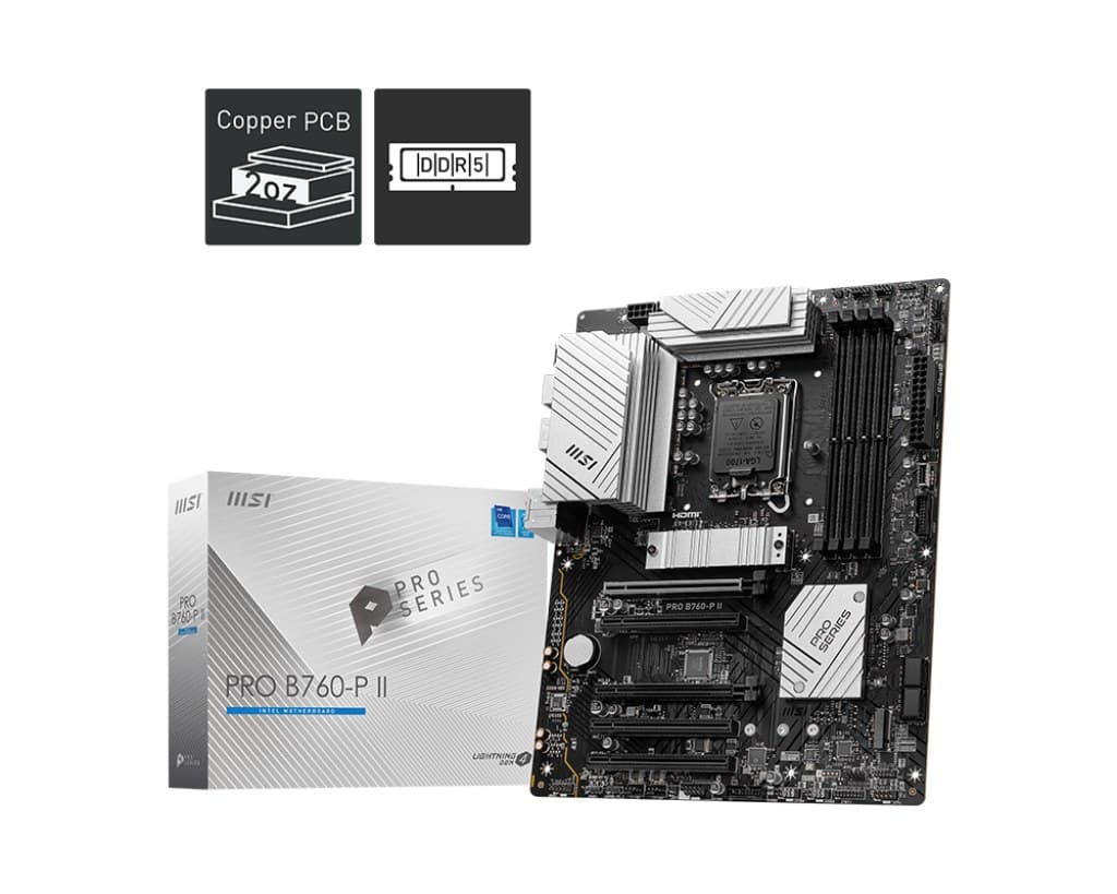MSI PRO B760-P II motherboard Intel B760 LGA 1700 ATX - Image 2