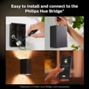 Philips Hue Resonate White and Colour Ambiance LED Smart Outdoor Wall Light - Black thumbnail 8