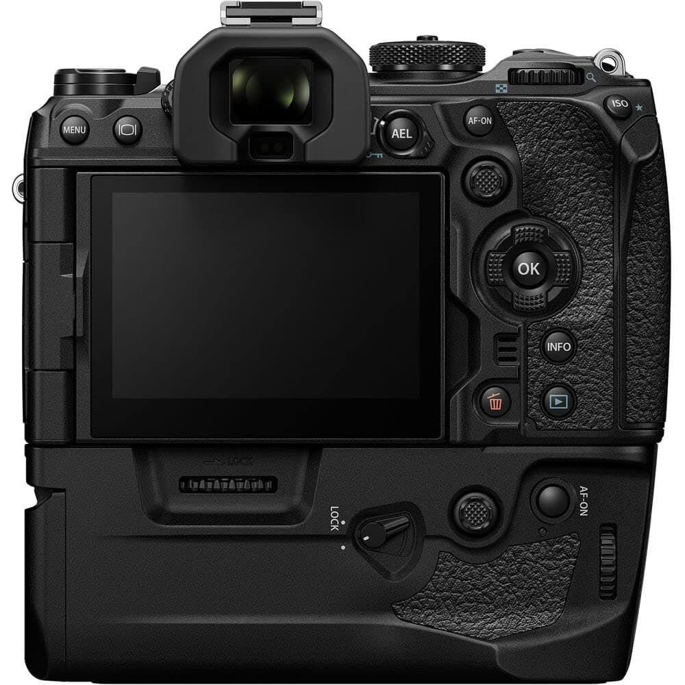 OM SYSTEM HLD-10 Power Battery Grip for OM-1 - Black - Image 4