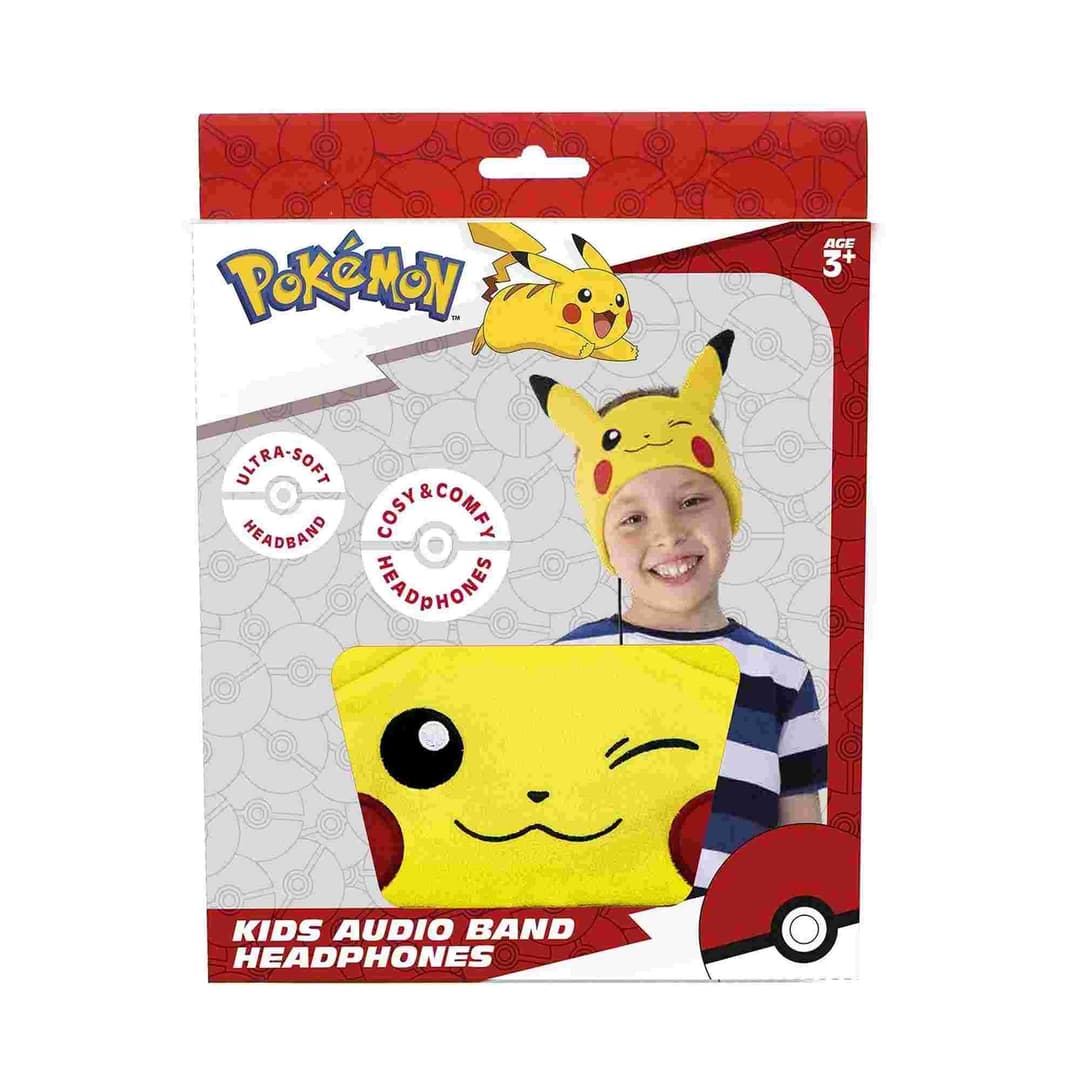 Pokémon Pikachu Kid's Fleece Audio Band Washable Wired Headphones - Image 5