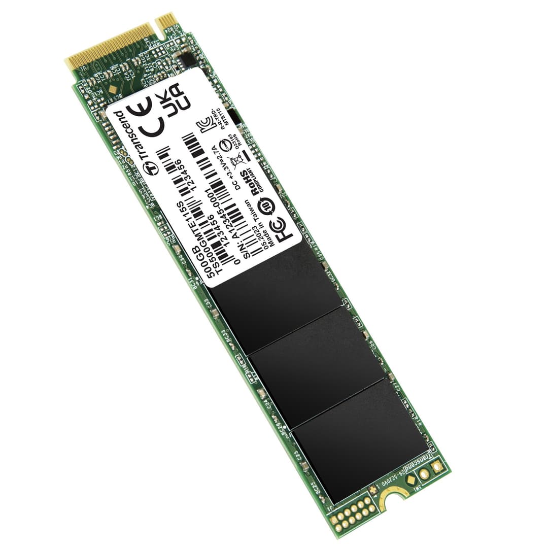 500GB Transcend PCIe SSD 115S NVMe M.2 2280 PCIe Gen3 x4 SSD - Image 3
