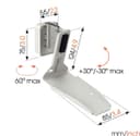 Vogel's SWM 4131 Speaker Wall Bracket for Sonos ERA 300 - White thumbnail 6