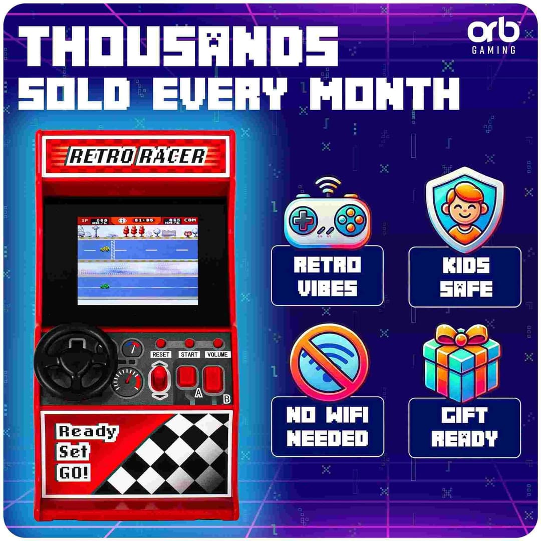 Orb - Retro Mini Racing Arcade Machine (30 Games) - Image 6