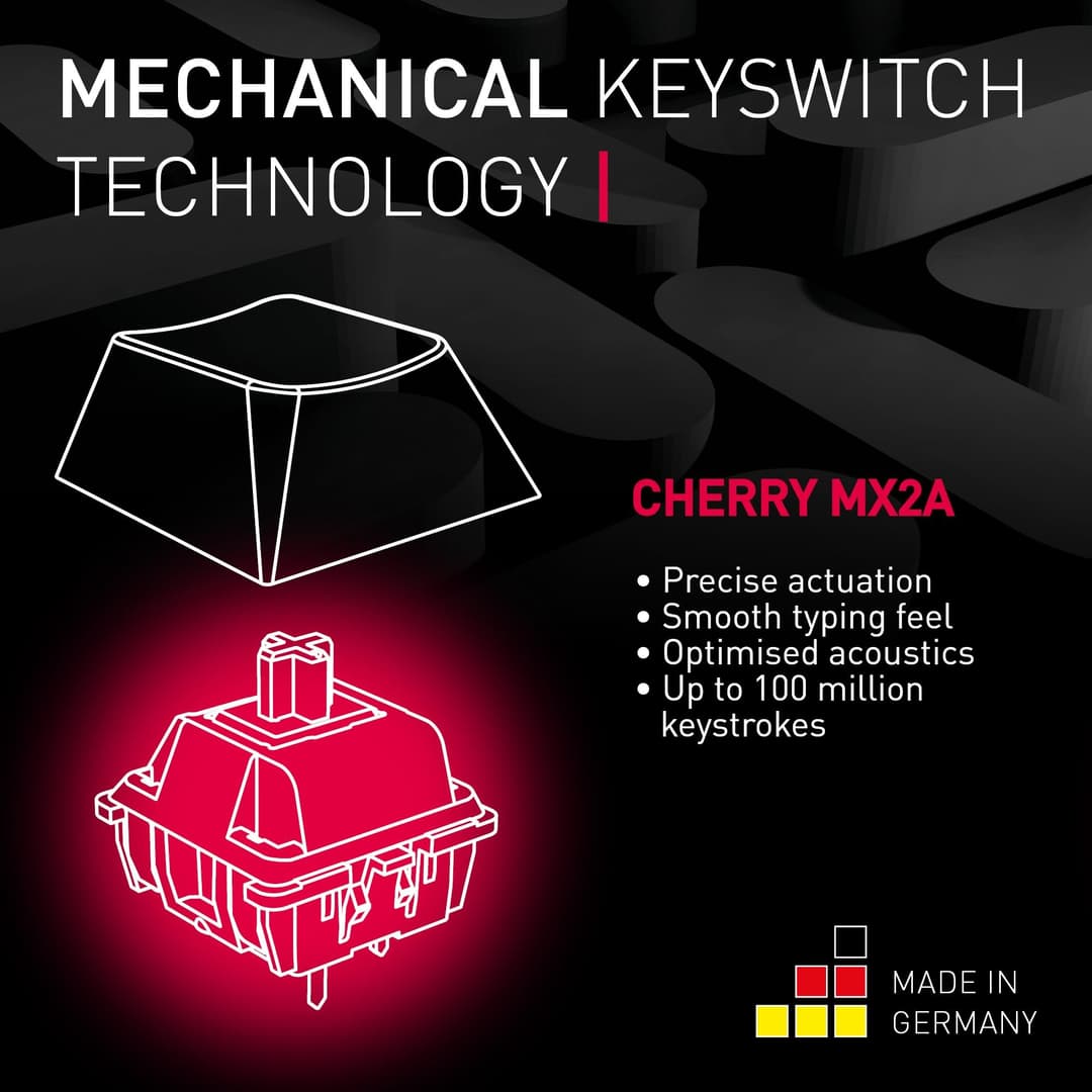CHERRY MX 2.0S Mechanical Gaming Keyboard - Black - Image 4