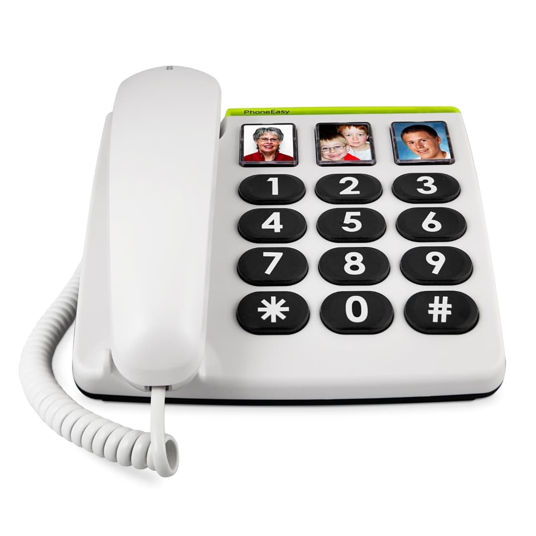 Doro PhoneEasy 331ph Big Button Corded Landline - Black - Image 1
