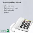 Doro PhoneEasy 331ph Big Button Corded Landline - Black thumbnail 2