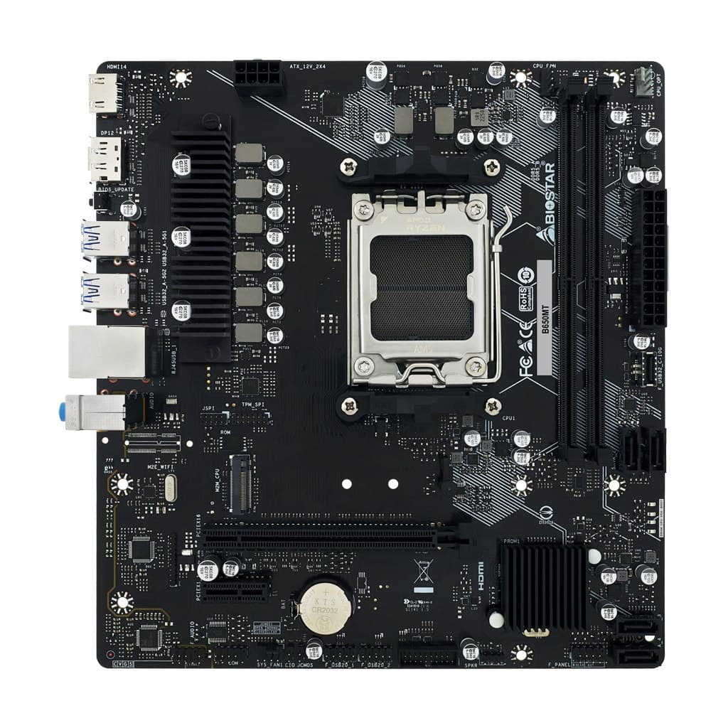 Biostar B650MT motherboard AMD B650 Socket AM5 micro ATX - Image 2
