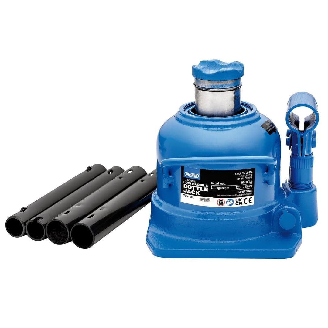 Draper 08554 Low Profile Bottle Jack - Blue - Image 2