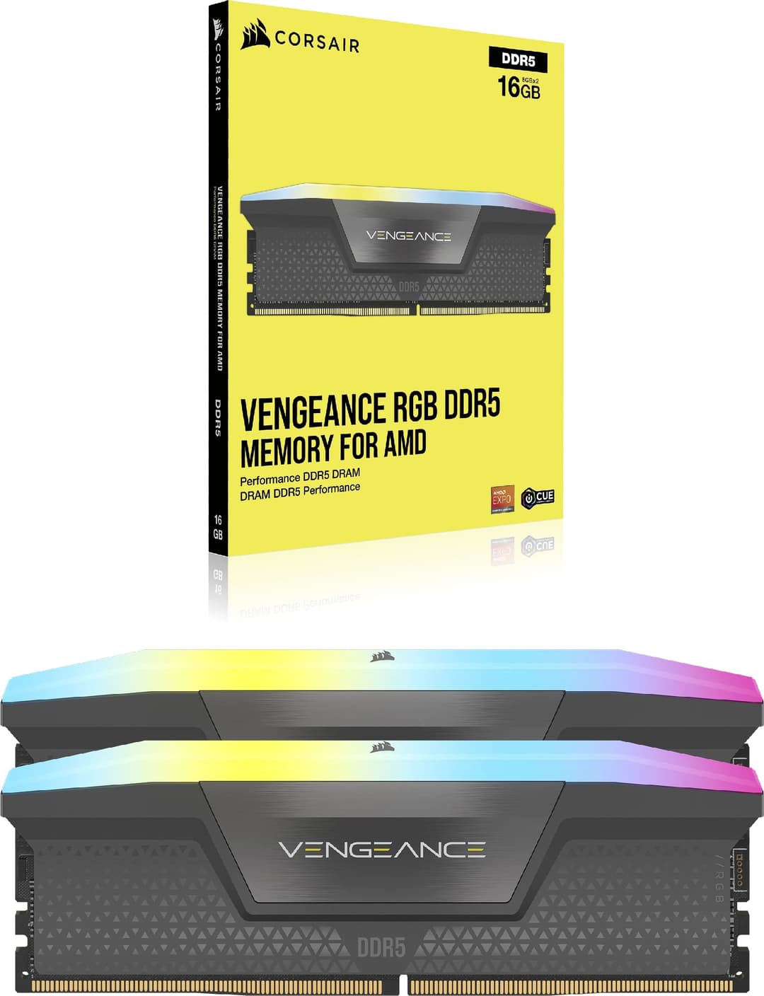 Corsair Vengeance RGB CMH32GX5M2B6400Z32 memory module 32 GB 2 x 16 GB DDR5 6400 MHz - Image 5
