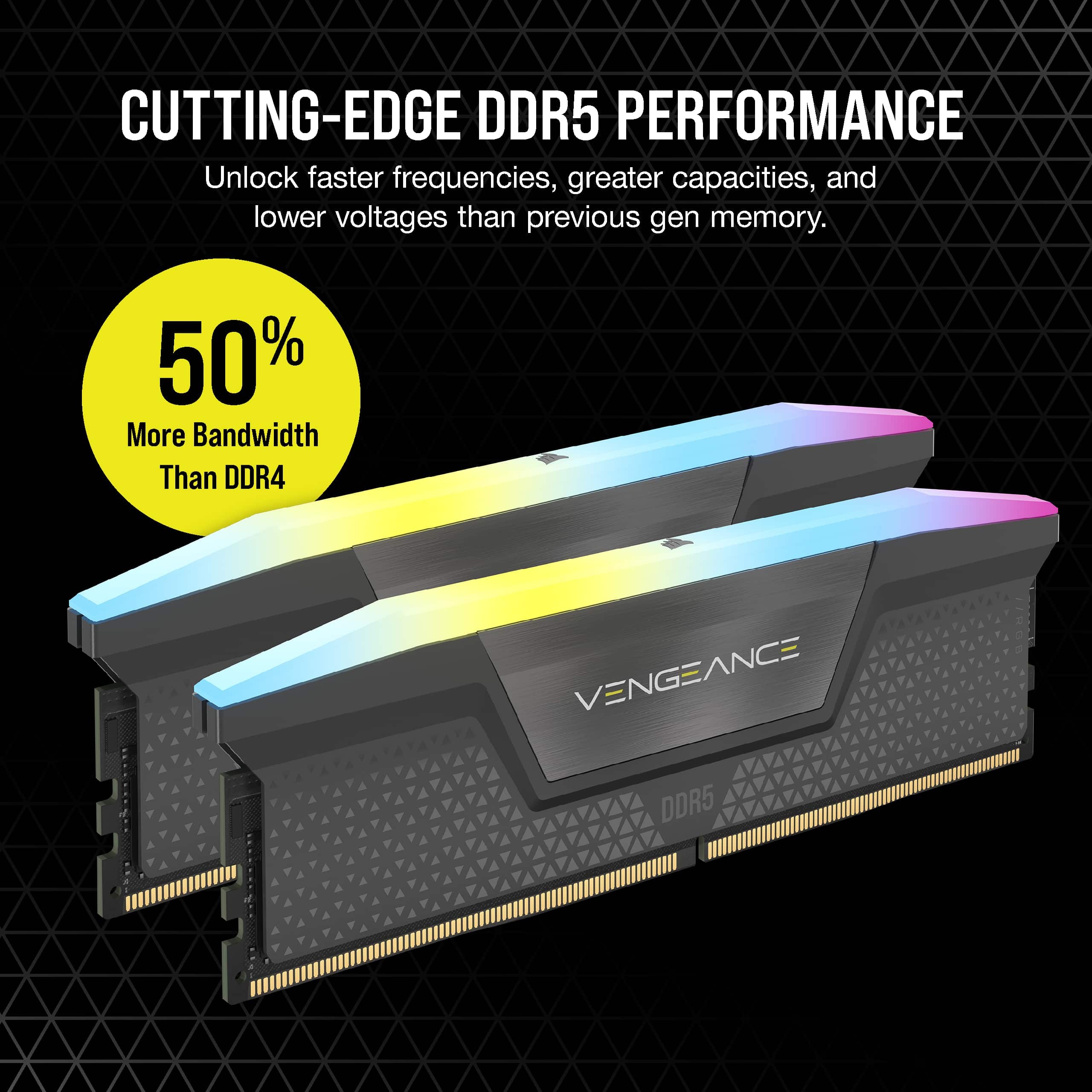 Corsair Vengeance RGB CMH32GX5M2B6400Z32 memory module 32 GB 2 x 16 GB DDR5 6400 MHz - Image 7