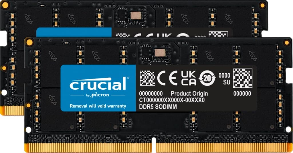 Crucial CT2K32G56C46S5 memory module 64 GB 2 x 32 GB DDR5 5600 MHz - Image 1
