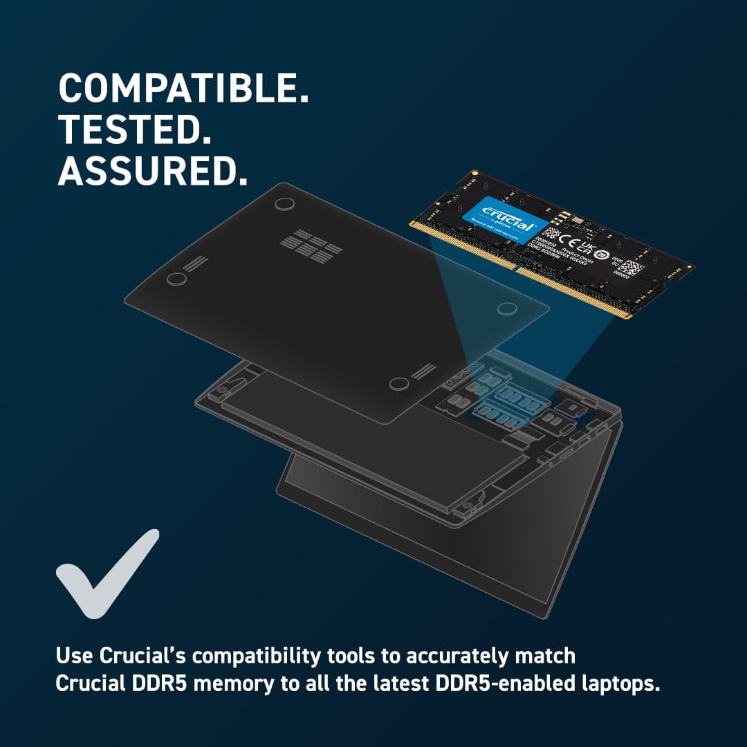 Crucial CT2K32G56C46S5 memory module 64 GB 2 x 32 GB DDR5 5600 MHz - Image 5