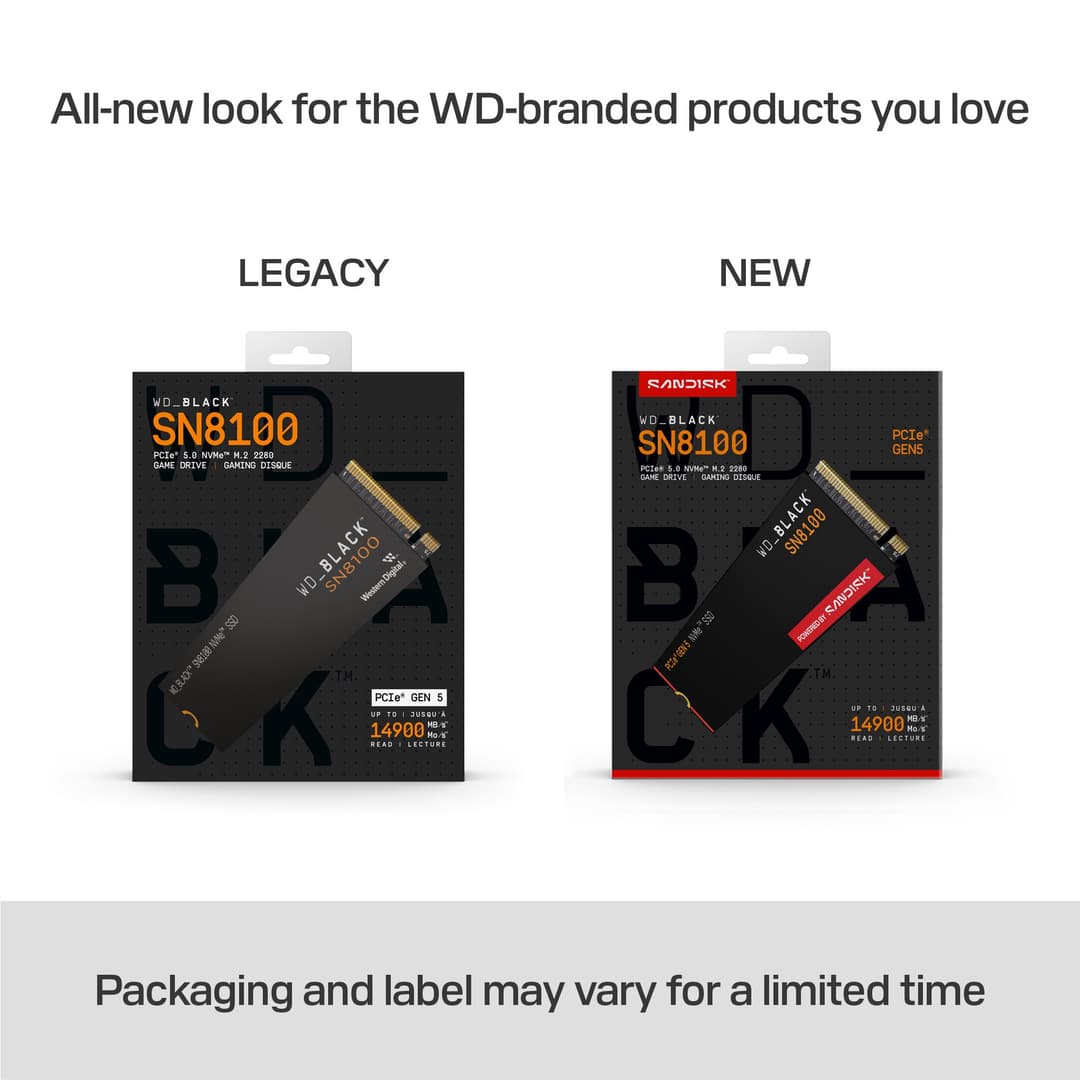Western Digital WD_BLACK™ SN8100 NVMe™ SSD POWERED BY SANDISK 4 TB - Image 6