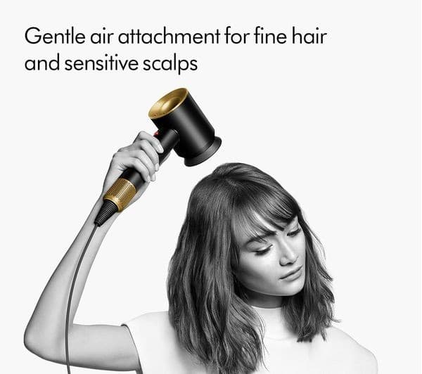 Dyson Supersonic Nural HD16 Hair Dryer Quick, Intelligent Drying for All Hair Types Onyx-Gold - Image 4