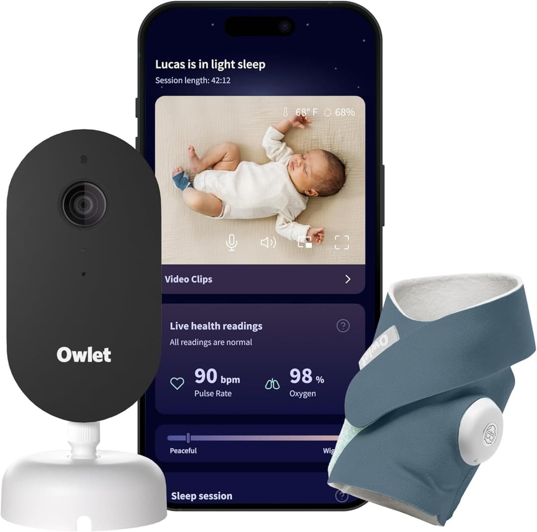 Owlet Dream Duo PSR3NMWIN Smart Baby Monitor - Bedtime Blue - Image 1