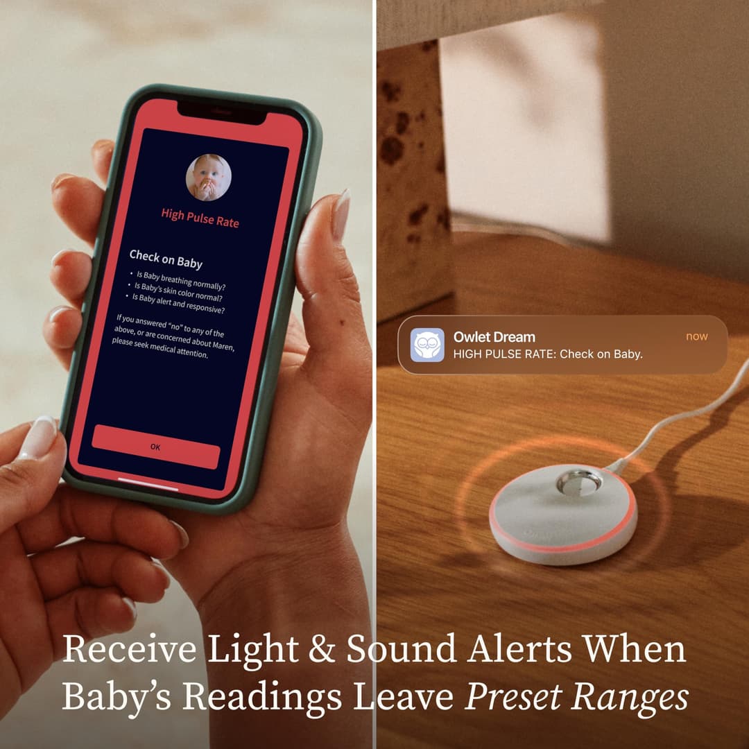 Owlet Dream Duo PSR3NMWIN Smart Baby Monitor - Bedtime Blue - Image 5