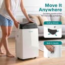 SereneLife Portable Air Conditioner 12000 BTU Air Conditioning Unit with Heat, 4 in 1 Portable AC with Dehumidifier, Follow Me Function, Window Kit & Remote Control thumbnail 5
