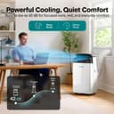 SereneLife Portable Air Conditioner 12000 BTU Air Conditioning Unit with Heat, 4 in 1 Portable AC with Dehumidifier, Follow Me Function, Window Kit & Remote Control thumbnail 6