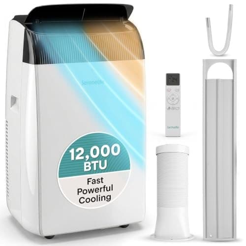 SereneLife Portable Air Conditioner 12000 BTU Air Conditioning Unit with Heat, 4 in 1 Portable AC with Dehumidifier, Follow Me Function, Window Kit & Remote Control - Image 9