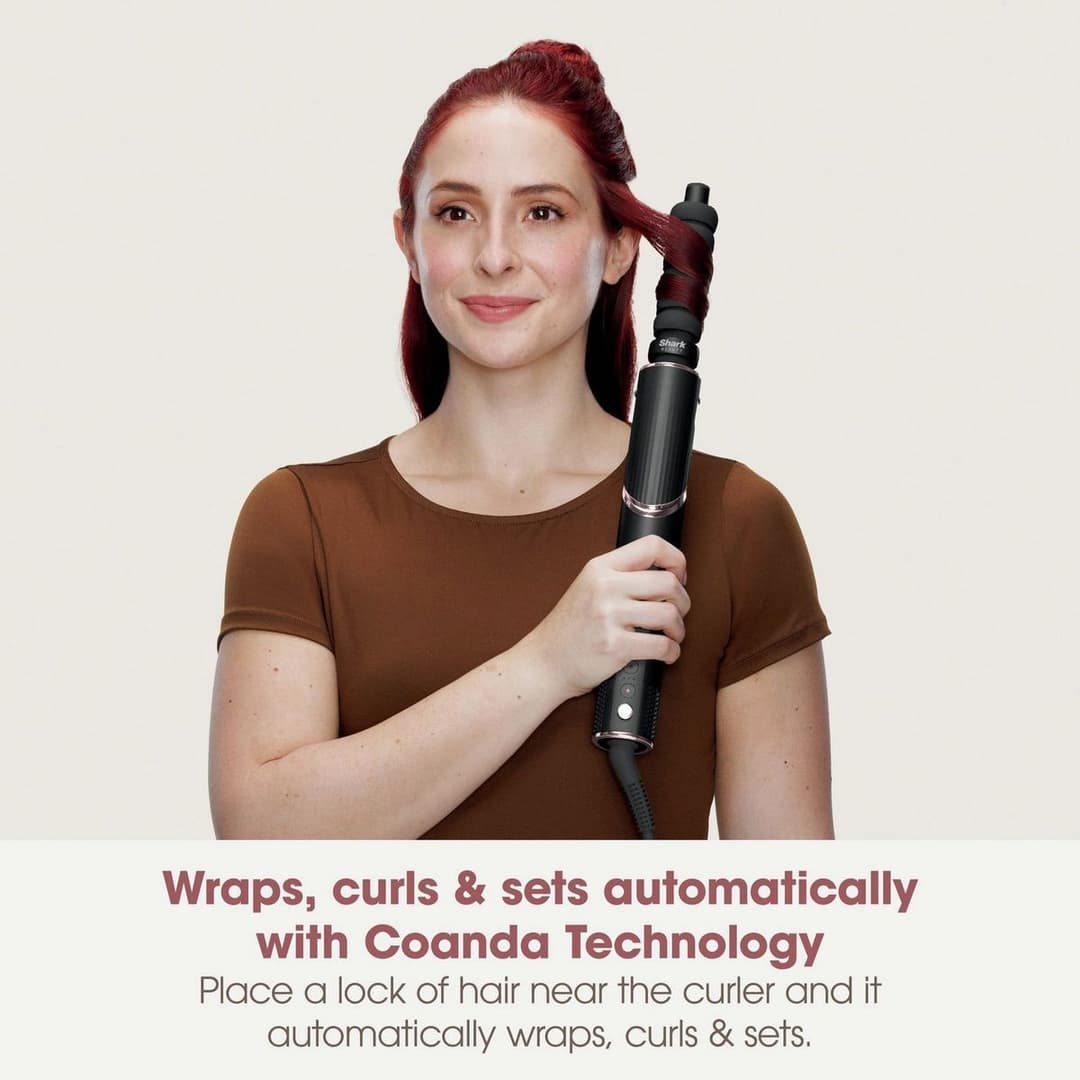 Shark FlexStyle Hair Styler HD446UK Black/Rose Gold - Image 7