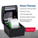 TSC DA210 Desktop Direct Thermal Label Printer - Black thumbnail 5