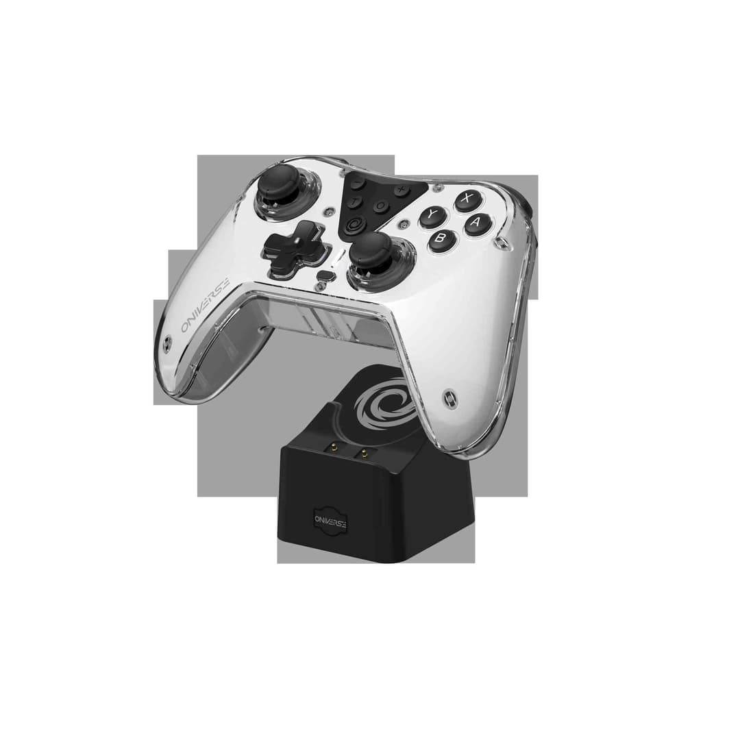 Astralite White Wireless Bluetooth Controller & Charging Station for Nintendo Switch, PC, Mobile - Image 8