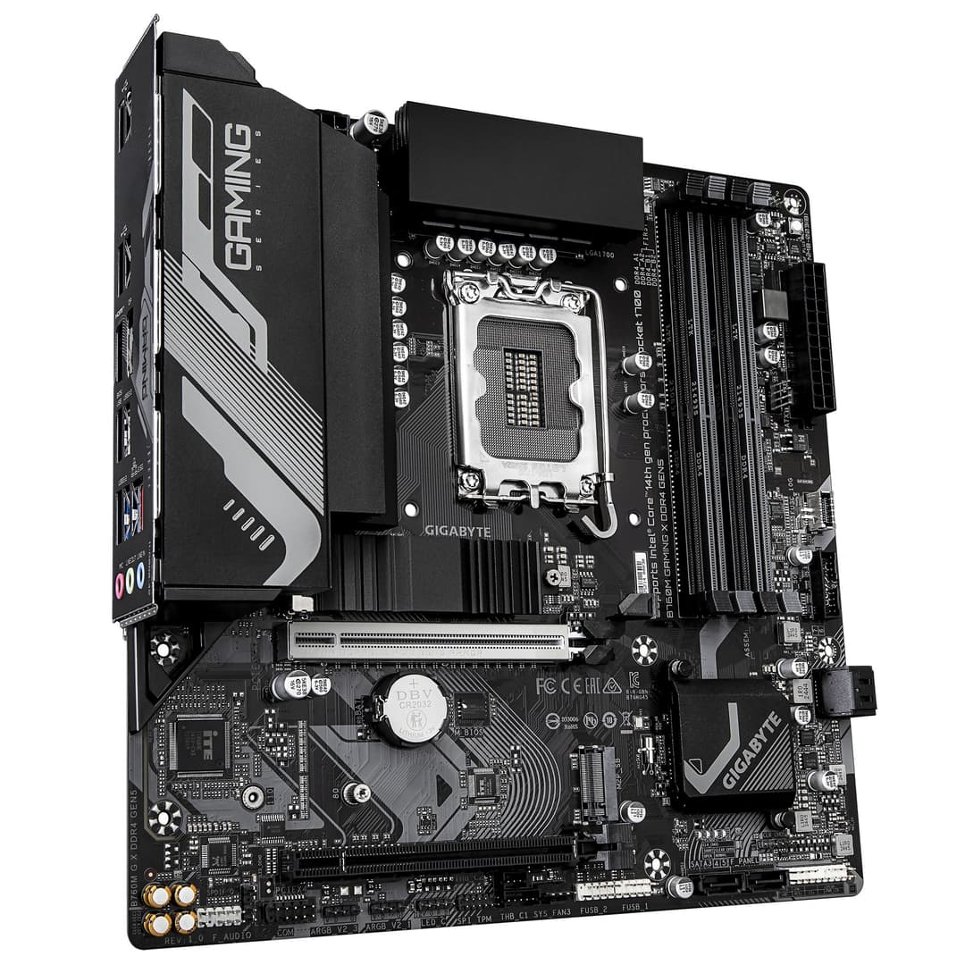 GIGABYTE B760M GAMING X DDR4 GEN5 Motherboard - Supports 14th Gen. Intel Core CPUs, 8+1+1 phases VRM, up to 3200MHz DDR4, 2xPCIe 4.0 M.2, 2.5 GbE LAN, USB 3.2 Gen 1 - Image 3