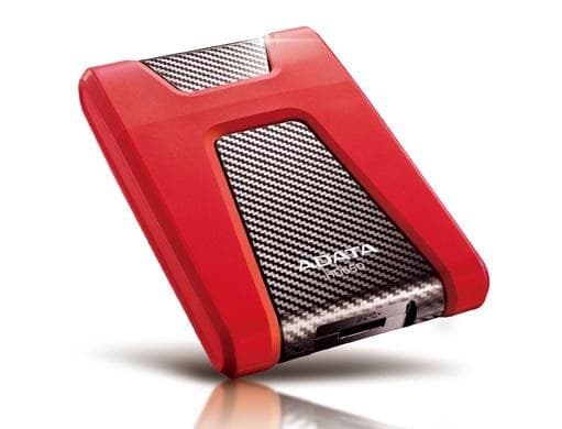 2TB AData Red/Black HD650 DashDrive USB3.1 Portable Hard Drive - Image 3
