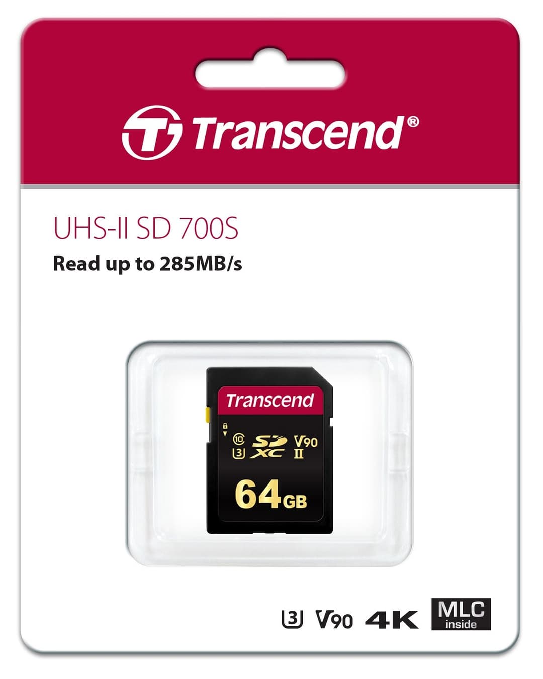 64GB Transcend 700S SDXC UHS-II U3 V90 SD Memory Card CL10 285MB/sec MLC Flash - Image 2