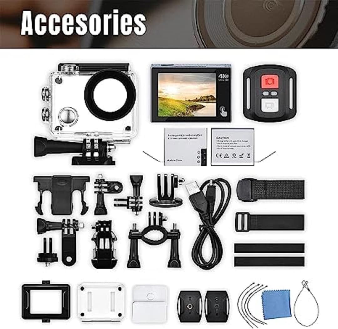 Exprotrek E68 4K Action Camera - Black - Image 6