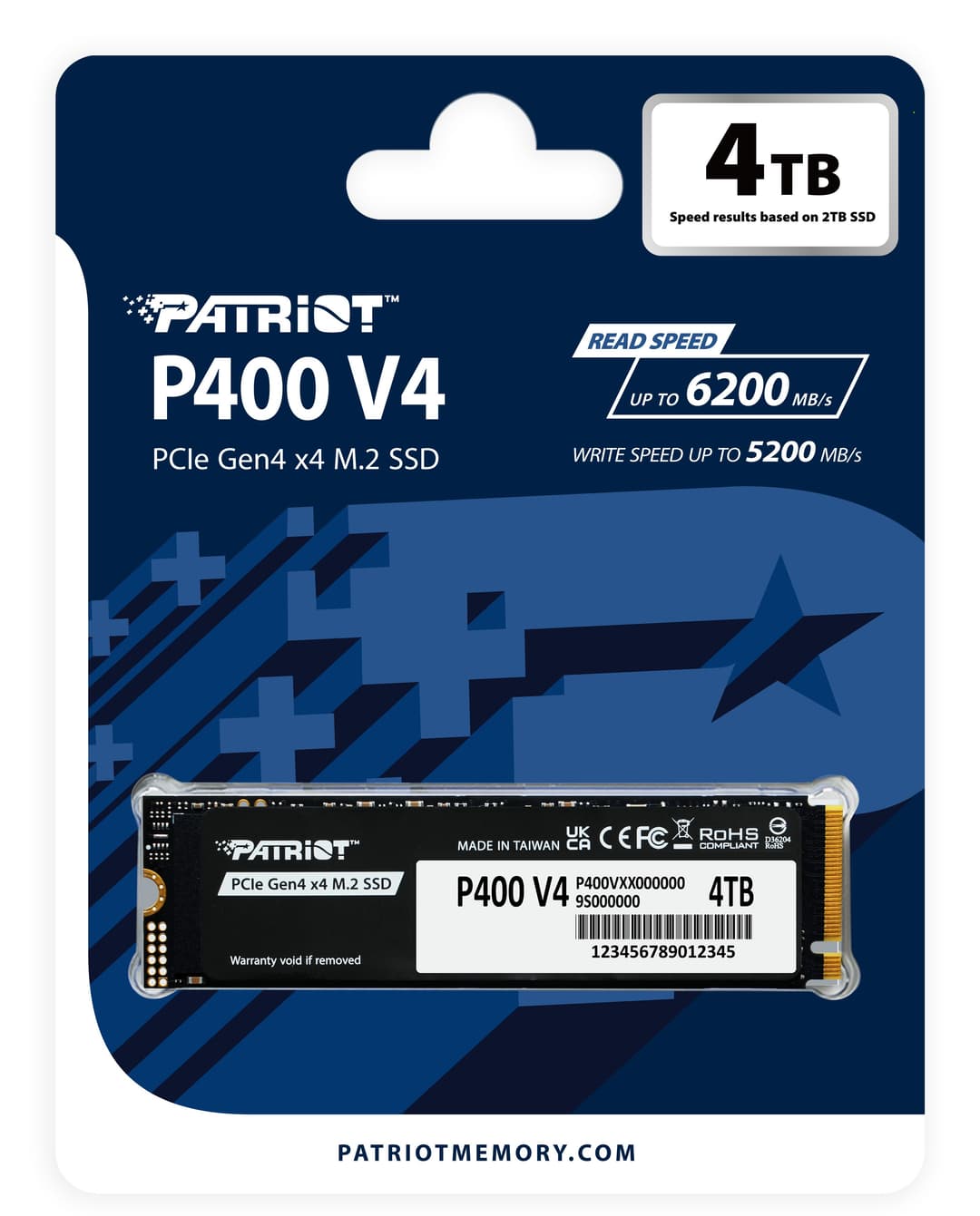 Patriot Memory P400 V4 4 TB M.2 PCI Express 4.0 NVMe - Image 4