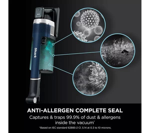 SHARK Stratos Anti Hair Wrap Plus with Pet Tool IZ411UKT Cordless Vacuum Cleaner - Deep Navy - Image 9