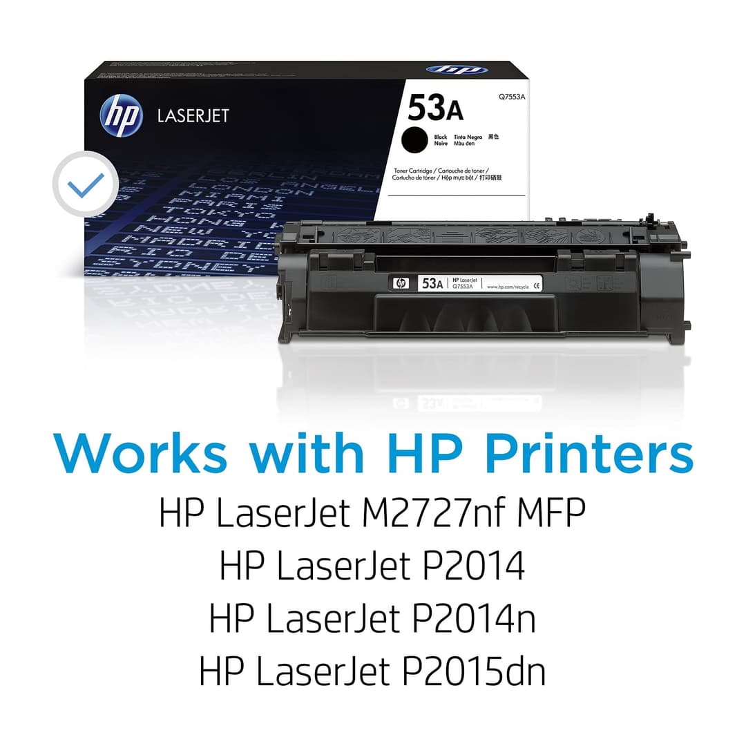 HP Q7553A 53A Original LaserJet Toner Cartridge - Black - Image 2