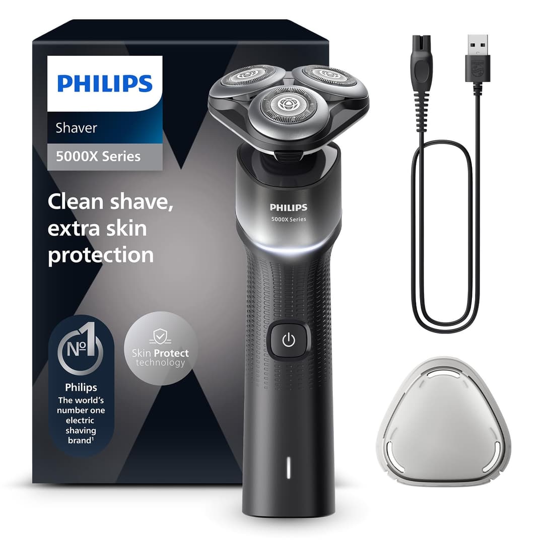 Philips Shaver 5000X Series Wet and Dry Electric Shaver - Blue - Image 1