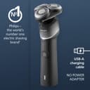 Philips Shaver 5000X Series Wet and Dry Electric Shaver - Blue thumbnail 2